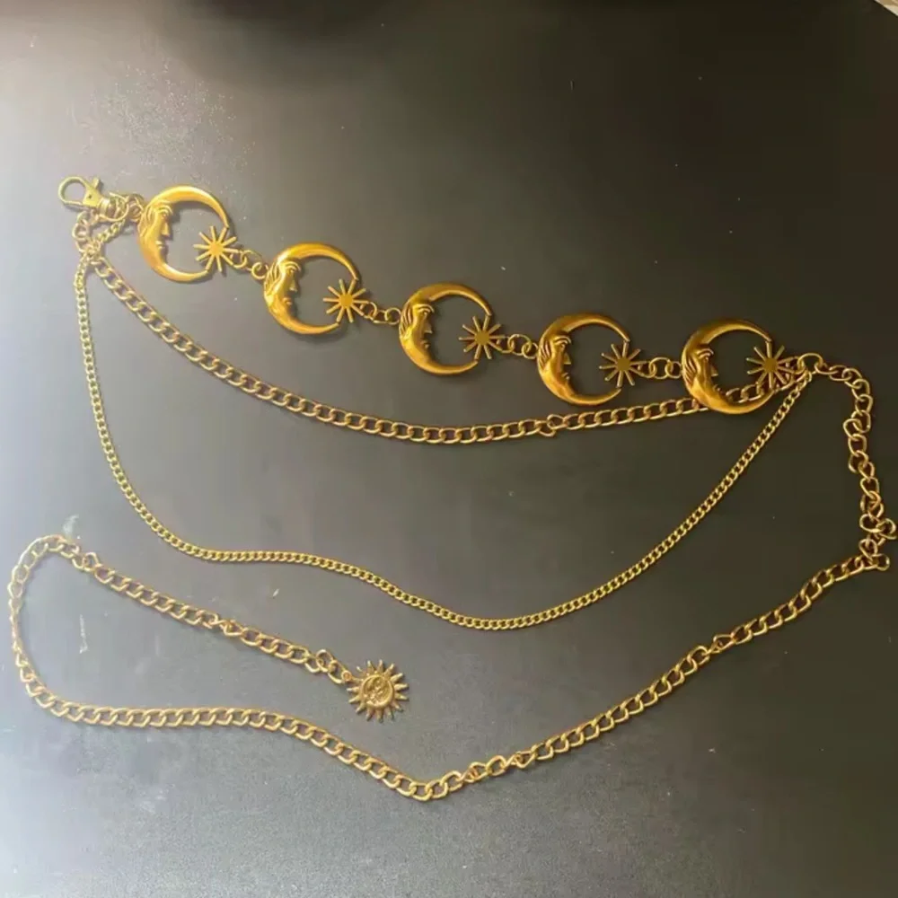 Vintage Gold Celestial Chain Belt - Picture 7 of 10